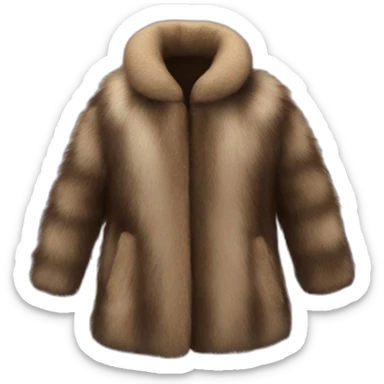 fur coat sticker