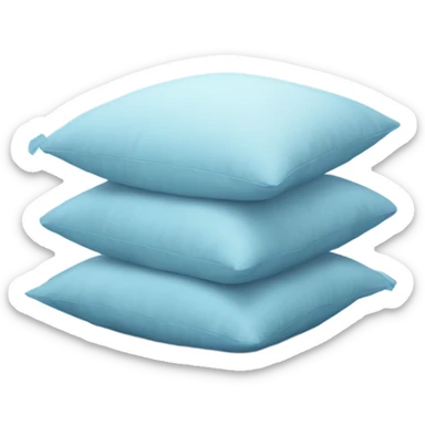 Sky blue cushions sticker