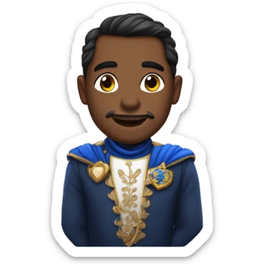 Príncipe con corazón azul  sticker