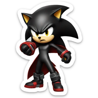 Shadow the Hedgehog angry sticker