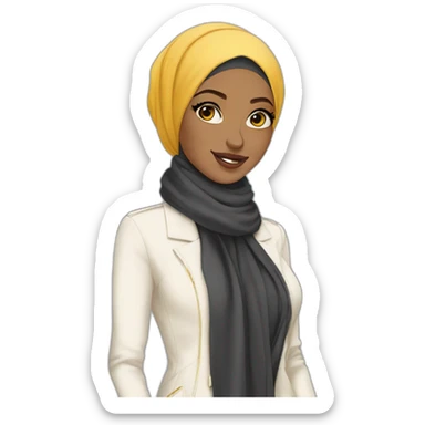 hijabi fashion designer fashionable outlive on fleek sticker