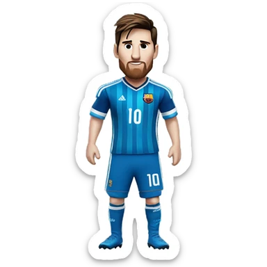 Lionel Messi wearing Sub Zero's clothes sticker