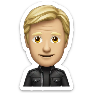 yves morieux with a leather jacket sticker