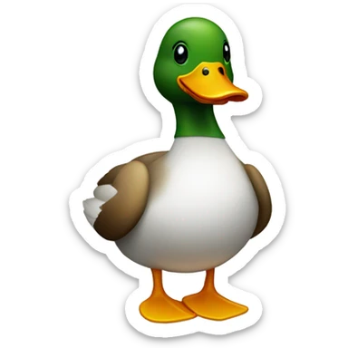 duck for the bathroom sticker