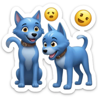bingo and bluey sticker