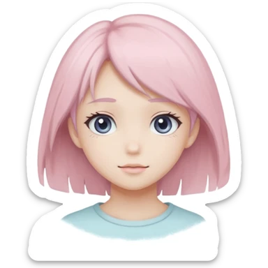 pastel chalk texture, powdery shading, soft desaturated colors,
non-harsh shadows, anime illustration with emotional softness,
elegant proportions, gentle mood, delicate atmosphere sticker