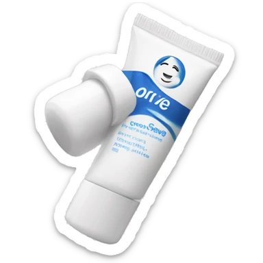 eye cream bottle with label cerave style  sticker