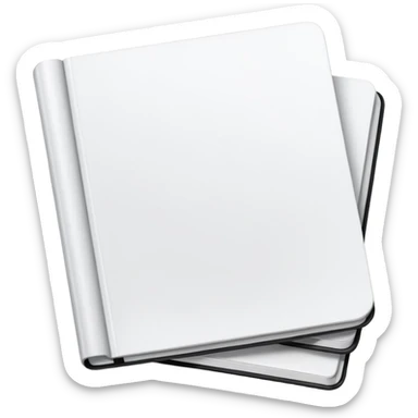 emoji of open magazine with nothing inside sticker