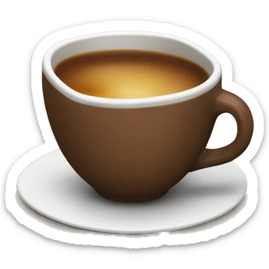 Tasse marron  sticker