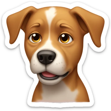 Dog crying sticker