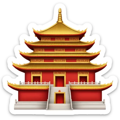Temple chinois sticker