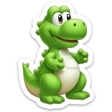 yoshi-(proportional)calm-(realistic) sticker