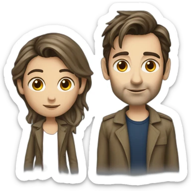 Caucasian-Girl-Companion-to-DoctorWho-David-Tennant sticker