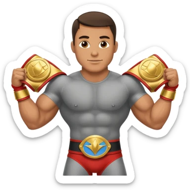  professional-wrestling with champions belt sticker