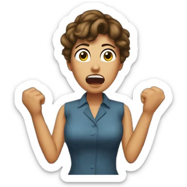 karen yelling at manager sticker