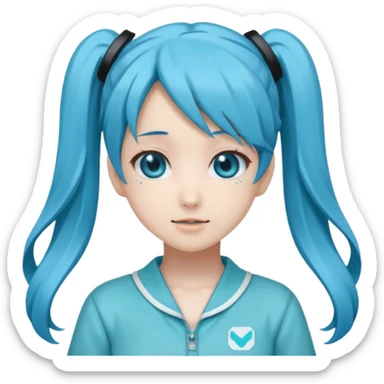 uma vocaloide hatsuni miku sticker
