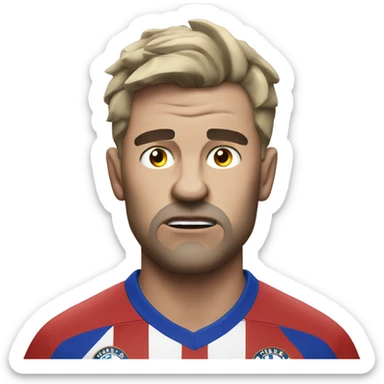 angry guy in a chelsea football top sticker