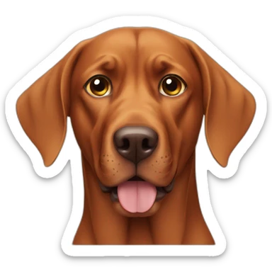 vizla dog face sticker