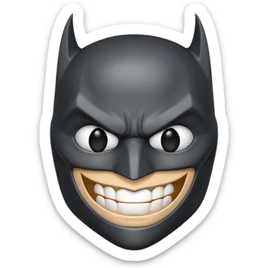 Evil Batman Emoji sticker