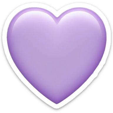 Light Purple Heart  sticker