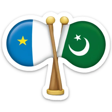 Eagle with a Pakistani flag cap carrying the Somali flag  sticker