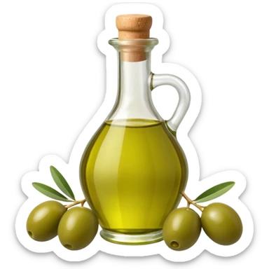 olive oil with olives sticker