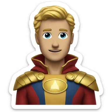 Homelander Emoj from The Boys drama series sticker