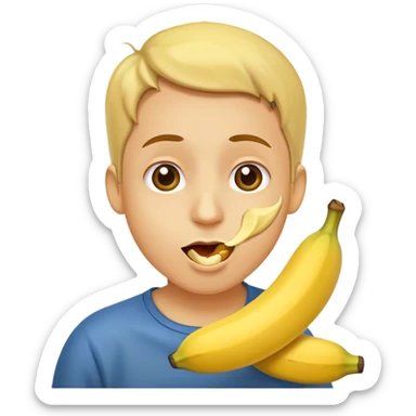 eat a banana sticker