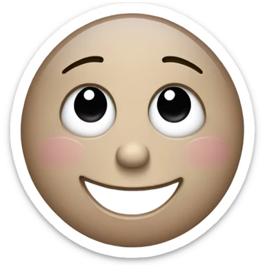 Crying emoji while lowley smiling  sticker