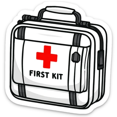 first aid kit sticker