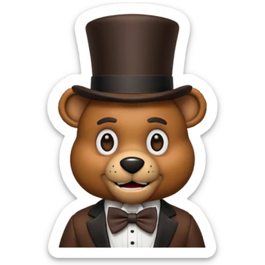 Freddy fazbear sticker