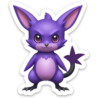 Edgy Cool Cute Kawaii Noibat-Pokemon Full Body sticker
