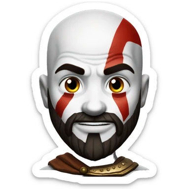 Kratos from god of war sticker