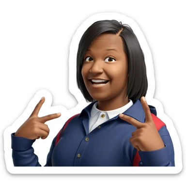 smiling boy in collared shirt sticker