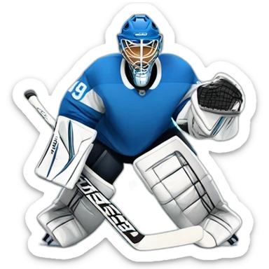 Ice hockey goalie sticker