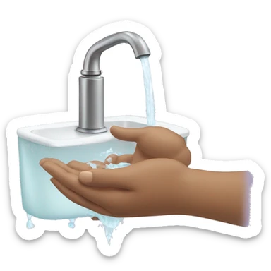 wash your hands sticker