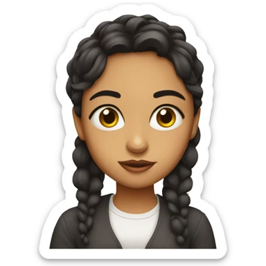 Big eyed Latina  sticker