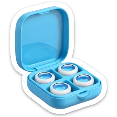 contact lenses travel mini case sticker