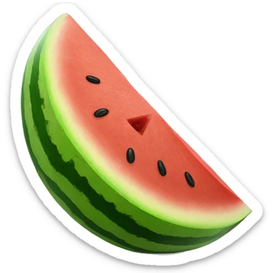 Round whole Watermelon  sticker