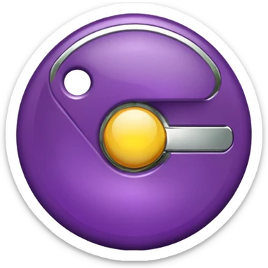 dark purple google chrome icon sticker
