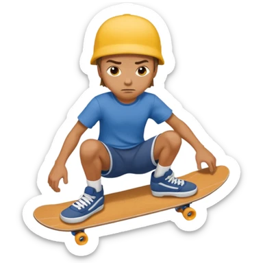Skateboarder profileshot sticker