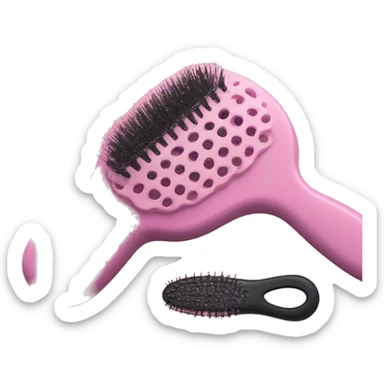 light pink hairbrush inspired by a tangle teezer  sticker