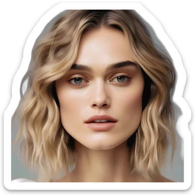 Blonde Keira knightley sticker