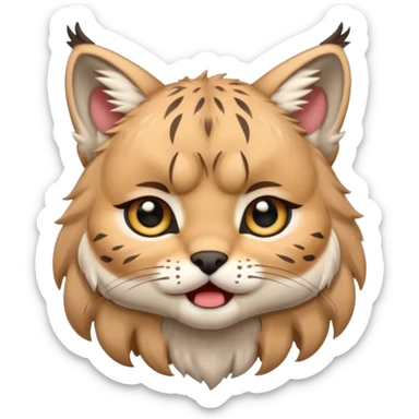 Chibi Sticker lynx cry sticker