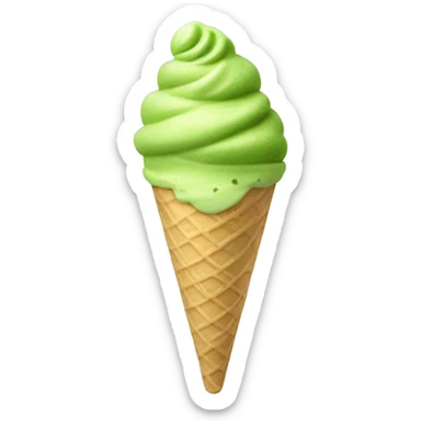 Matcha ice cream sticker