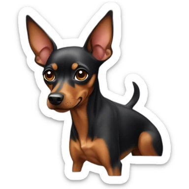 Old Miniature Pinscher sticker