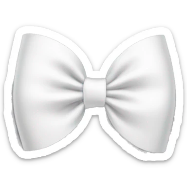 White bow sticker