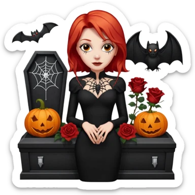 Chris motionless  🕸🦇🎃🥀⚰️🖤🪦🎶🎤👩‍🦰 sticker