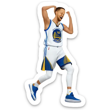 steph curry night night celebration sticker