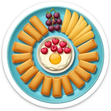 Aesthetic food sticker
